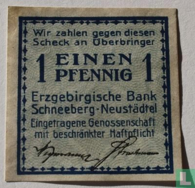 Schneeberg-Neustädtel 1 Pfennig ND - Afbeelding 2