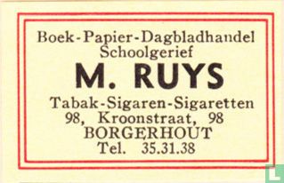 Boek- Papier- Dagbladhandel M. Ruys