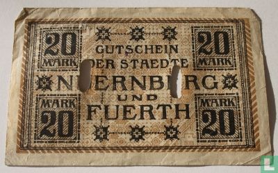 Nürnberg / Fürth, 20 Mark, 1918 - Bild 1