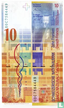 Schweiz 10 Franken 2000 - Bild 2