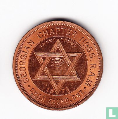 Canada  Masonic Penny  (Owen Sound, Ont.)  1873 - Image 1