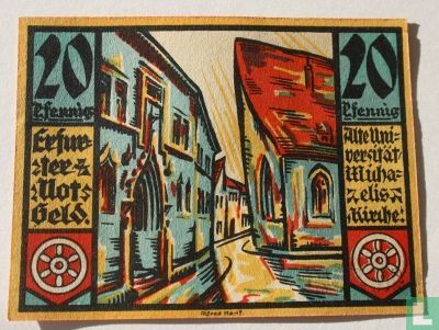 Erfurt 20 Pfennig 1920 - Afbeelding 2