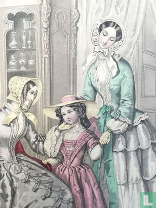 Deux femmes et une fille -Juin 1850 - Image 3