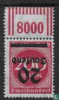 Number in roundness with overprint