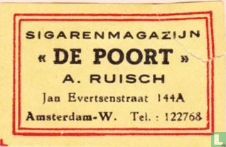 Sigarenmagazijn De Poort - A. Ruisch