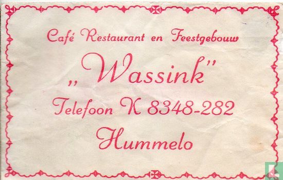 Café Restaurant en Feestgebouw "Wassink" - Image 1