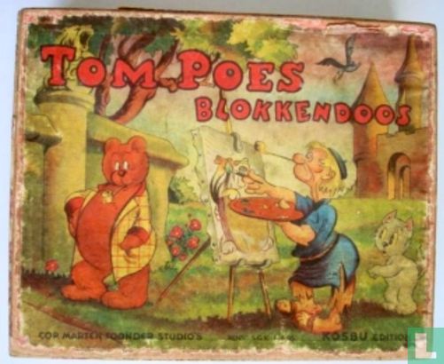 Tom Poes Blokkendoos (rose kleur) - Afbeelding 1