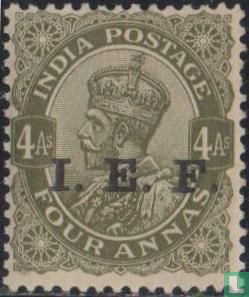 King George V with overprint I.E.F.