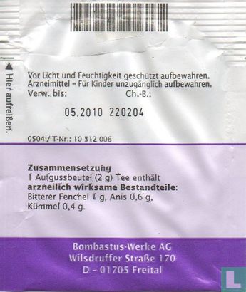 Anis-Fenchel-Kümmel Bombastus [r] - Afbeelding 2