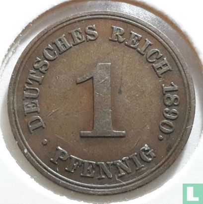 Deutsches Reich 1 Pfennig 1890 (F) - Bild 1