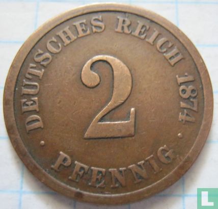 Duitse Rijk 2 pfennig 1874 (A) - Afbeelding 1