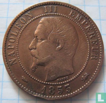 Frankrijk 10 centimes 1853 (D) - Afbeelding 1