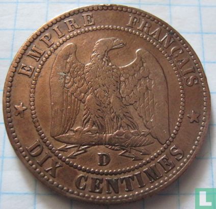 Frankrijk 10 centimes 1853 (D) - Afbeelding 2