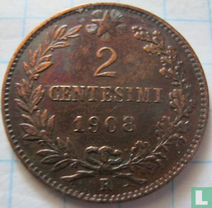 Italy 2 centesimi 1908 - Image 1