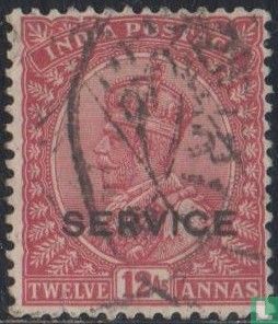 King Georg V with overprint Service