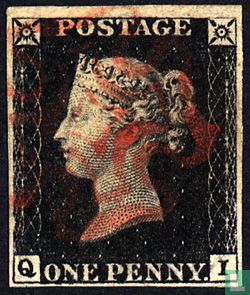 Queen Victoria, Penny Black - Image 1