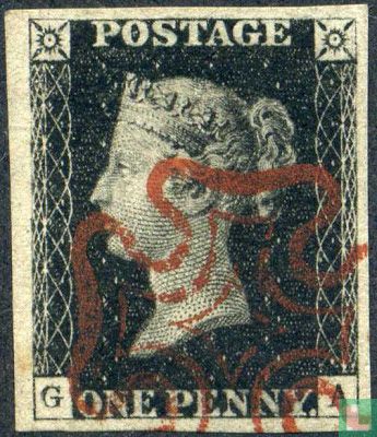 Queen Victoria, Penny Black - Image 3