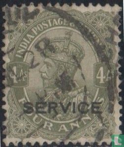 King George V with overprint Service