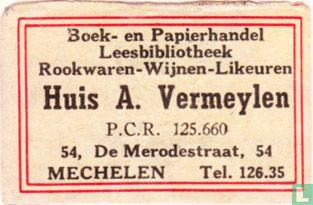 Boek- en papierhandel Huis A. Vermeylen