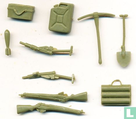 Britische Waffen und Werkzeuge