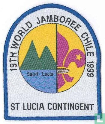 St Lucia contingent (fake) - 19th World Jamboree (blue border)