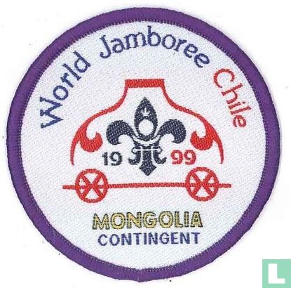 Mongolia contingent (fake) - 19th World Jamboree (purple border)