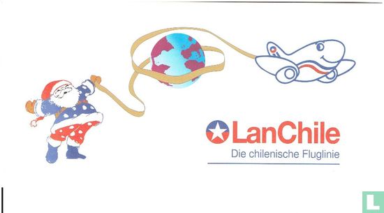 LAN-Chile - Boeing 767 - Faltkarte Weihnachten - Bild 2