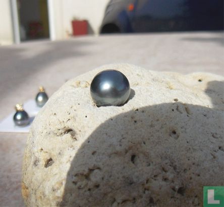 Pendentif perle de tahiti 12mm et or 18 carats - Afbeelding 3