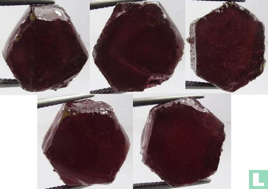 Madagasgar  157 carat Ruby (lot of 5)