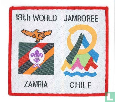 Zambia contingent (fake) - 19th World Jamboree (red border)