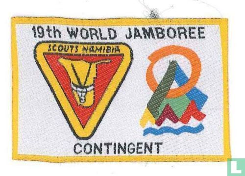 Namibia contingent (fake) - 19th World Jamboree (yellow border)