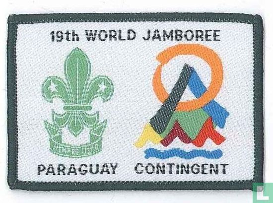 Paraguay contingent (fake) - 19th World Jamboree (black border)