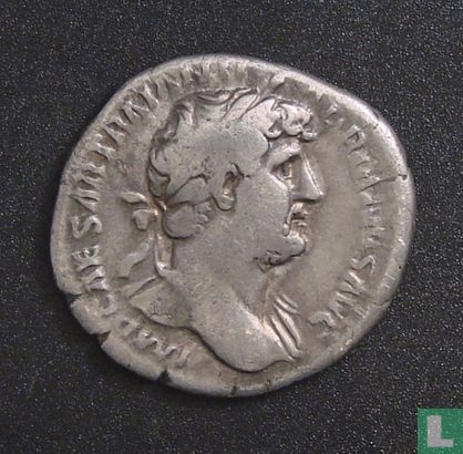 Denier de l'Empire romain, AR, 117-138 AP, Hadrien, Rome, 123 AD - Image 1
