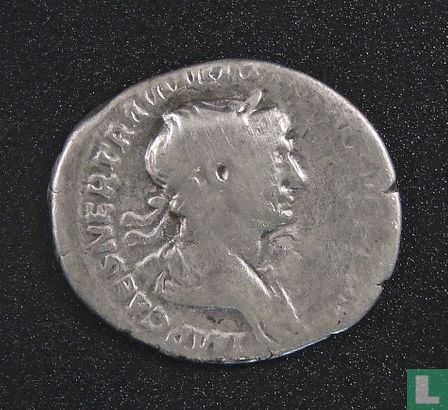 Empire romain, AR Denarius, 98-117 Trajan, Rome, 116-117 AD - Image 1