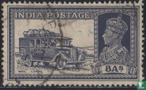 Koning George VI en methodes van postvervoer