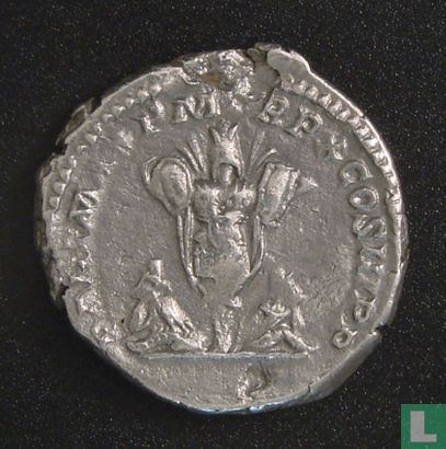 Roman Empire, AR Denarius, 193-211AD, Septimius Severus, Rome, 202 AD - Image 2
