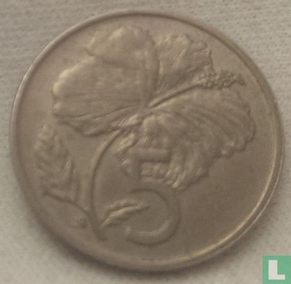 Cookeilanden 5 cents 1974 - Afbeelding 2
