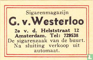 Sigarenmagazijn G. v. Westerloo