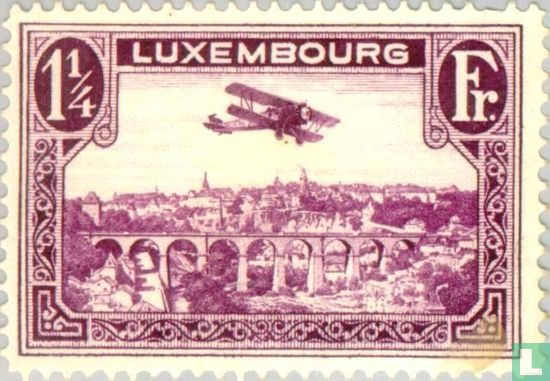 Vliegtuig boven Luxemburg