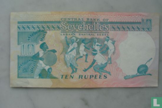 Seychelles en roupies ND (1989) - Image 2