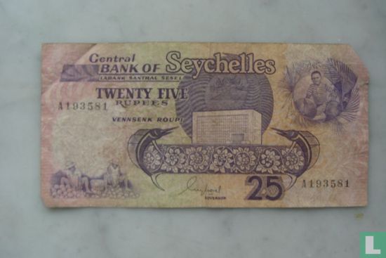 Seychelles 25 Rupees - Afbeelding 2