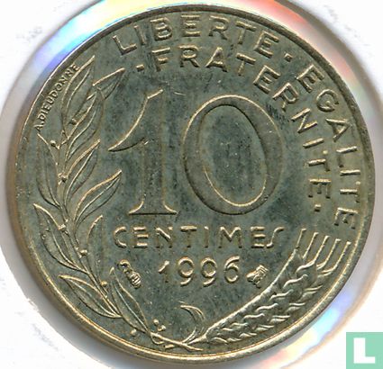 Frankrijk 10 centimes 1996 - Afbeelding 1