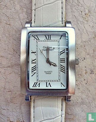 Herren-Armbanduhr, weiß-silber - Image 1