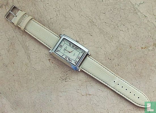 Herren-Armbanduhr, weiß-silber - Image 3