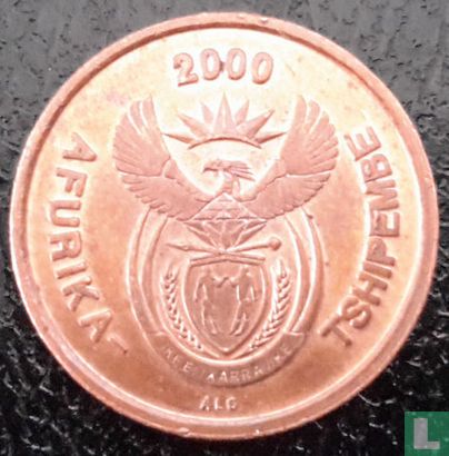 Afrique du Sud 2 cents 2000 (nouvelles armoiries) - Image 1