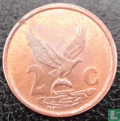 Afrique du Sud 2 cents 2000 (nouvelles armoiries) - Image 2