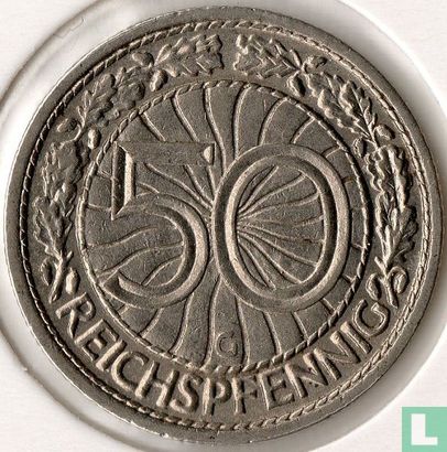 Duitse Rijk 50 reichspfennig 1928 (G) - Afbeelding 2