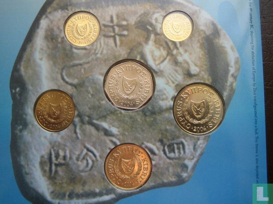 Cyprus jaarset 2007 "Last coins 2004" - Afbeelding 3