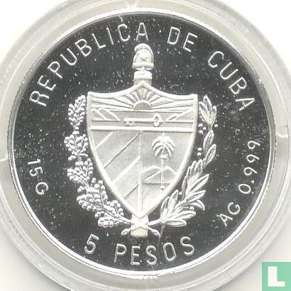 Cuba 5 pesos 1992 (BE) "Postal history of Cuba - Cargo courier" - Image 2