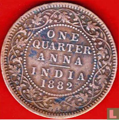 British India ¼ anna 1882 (Calcutta) - Image 1